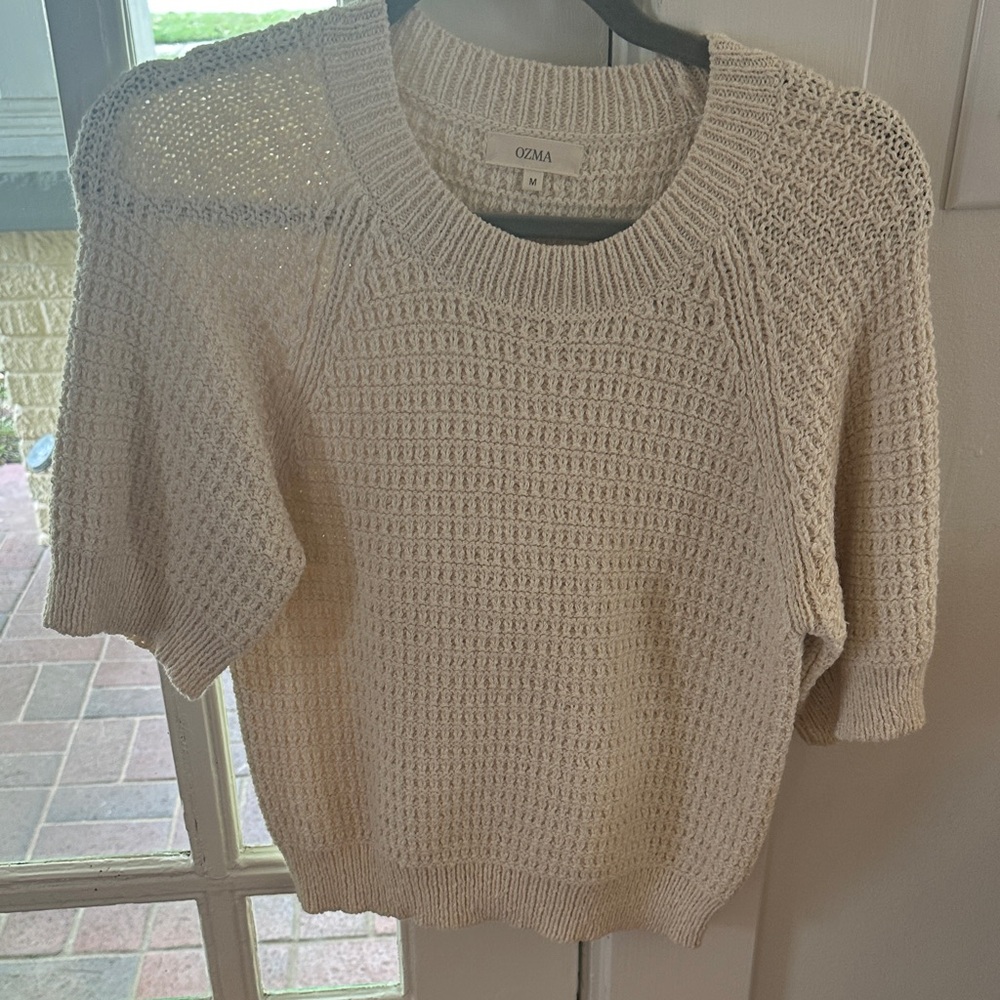 OZMA Women's Knit Sweater in Cream
